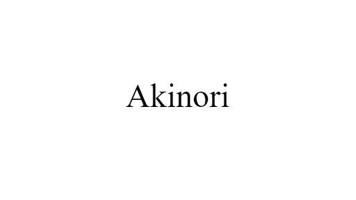 Akinori
